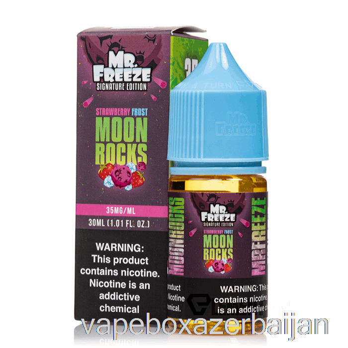 Vape Baku Moonrocks - Strawberry Frost - Mr Freeze Salts - 30mL 35mg